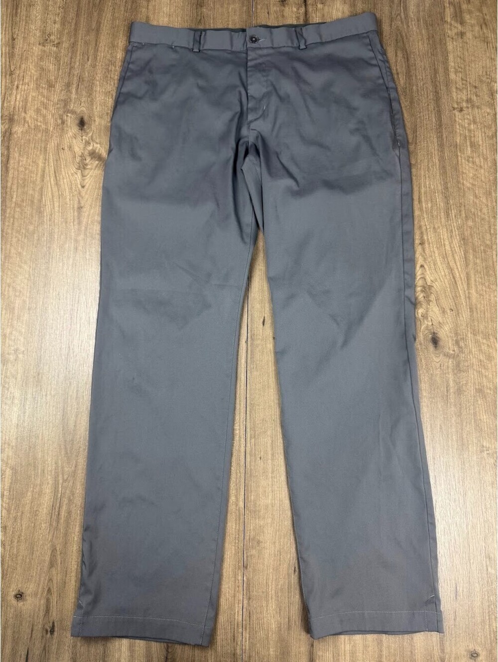 Nike Golf Pants Mens 36X32 Gray Swoosh Logo Dri-FIT Standard Fit Elastic Waist